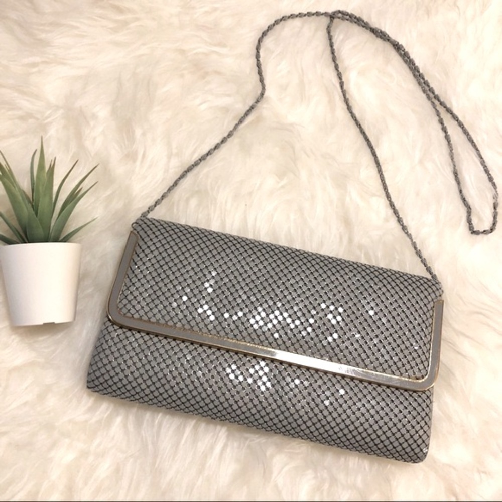 Sparkling Aluminum Mesh Evening Bag
